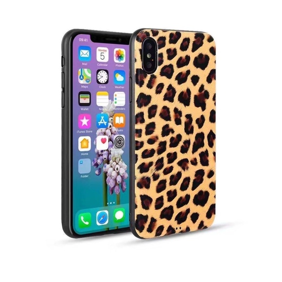 Apple iPhone X XS Case Leopard Back Cover Skin - Picture 1 of 1